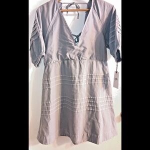 NEW 7 for all mankinD SUMMER MINI DRESS SIZE L cotton denim